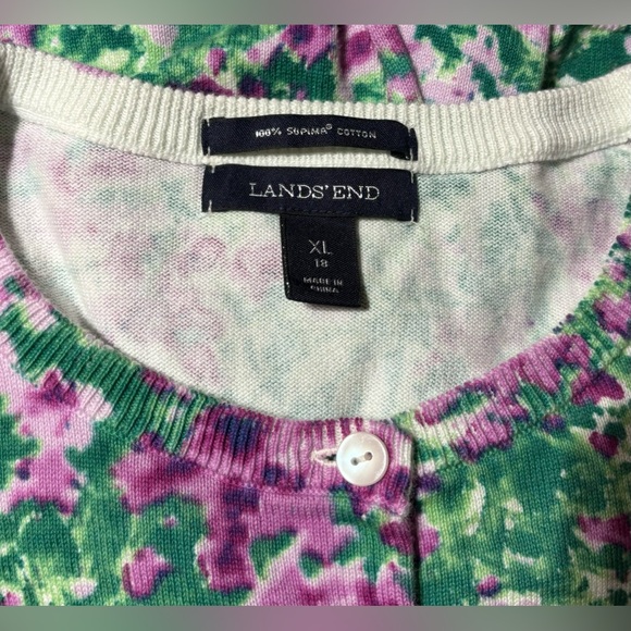 Lands’ End Woman’s Cardigan, Size XL (18) - Picture 4 of 4